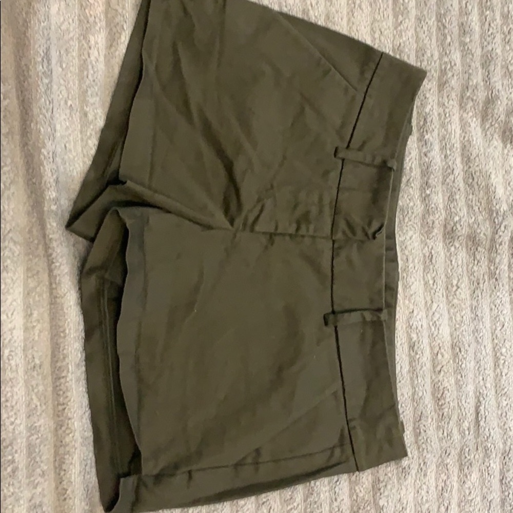 Army green shorts